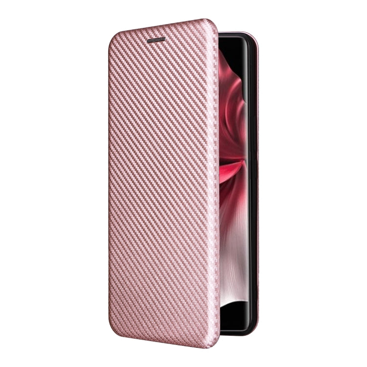 For vivo V30e Carbon Fiber Texture Flip Leather Phone Case