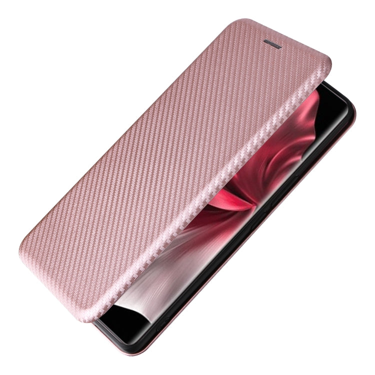 For vivo V30e Carbon Fiber Texture Flip Leather Phone Case