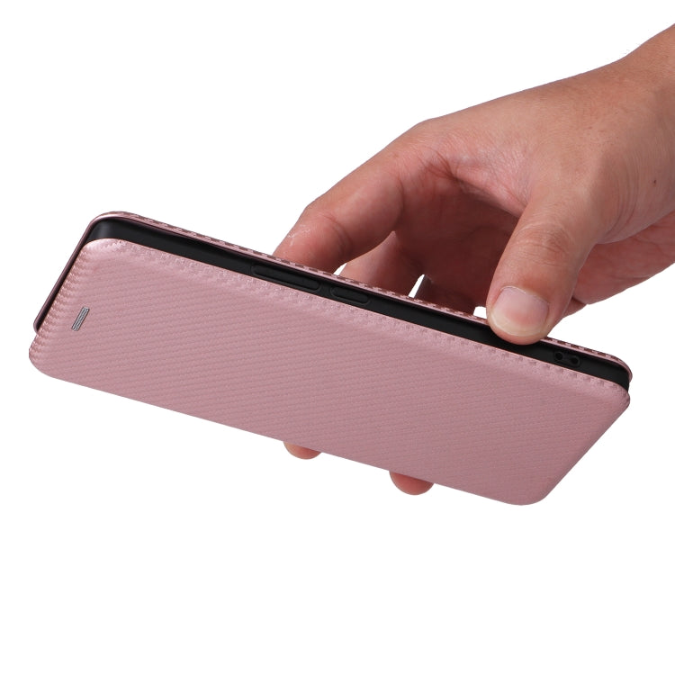 For vivo V30e Carbon Fiber Texture Flip Leather Phone Case