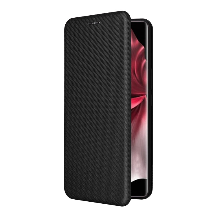 For vivo V30e Carbon Fiber Texture Flip Leather Phone Case