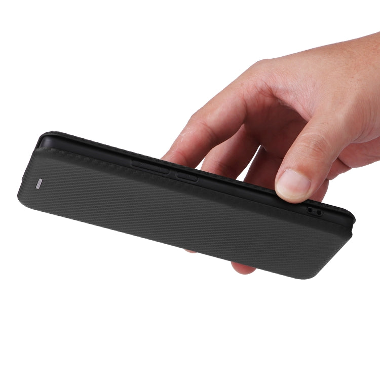 For vivo V30e Carbon Fiber Texture Flip Leather Phone Case