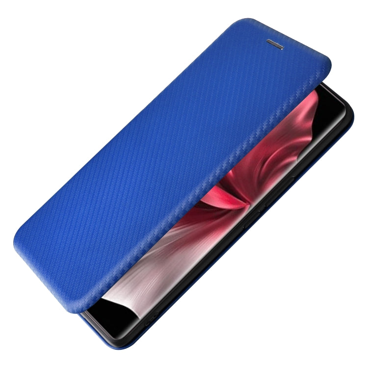 For vivo V30e Carbon Fiber Texture Flip Leather Phone Case