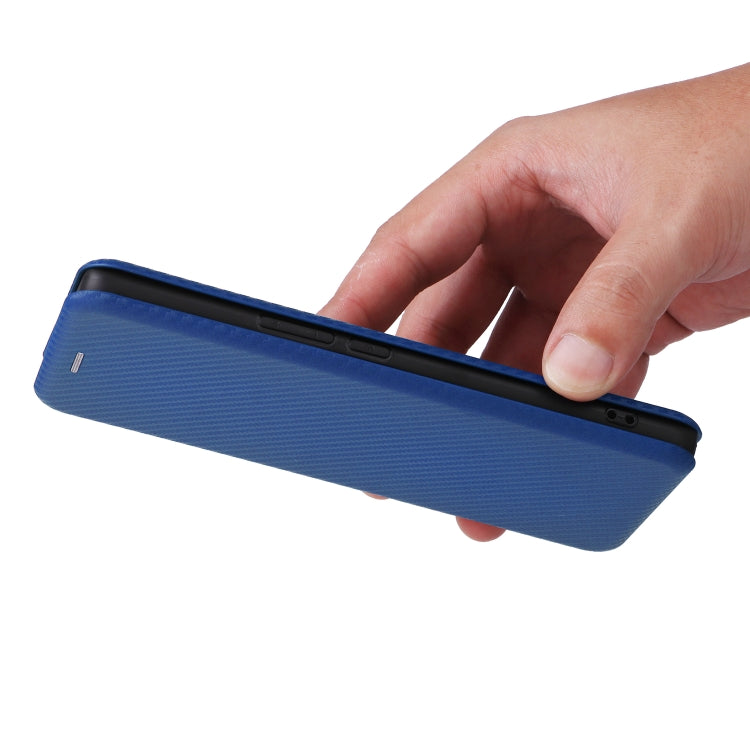 For vivo V30e Carbon Fiber Texture Flip Leather Phone Case