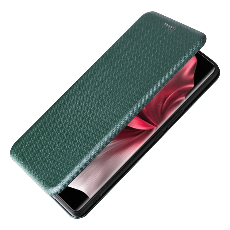 For vivo V30e Carbon Fiber Texture Flip Leather Phone Case