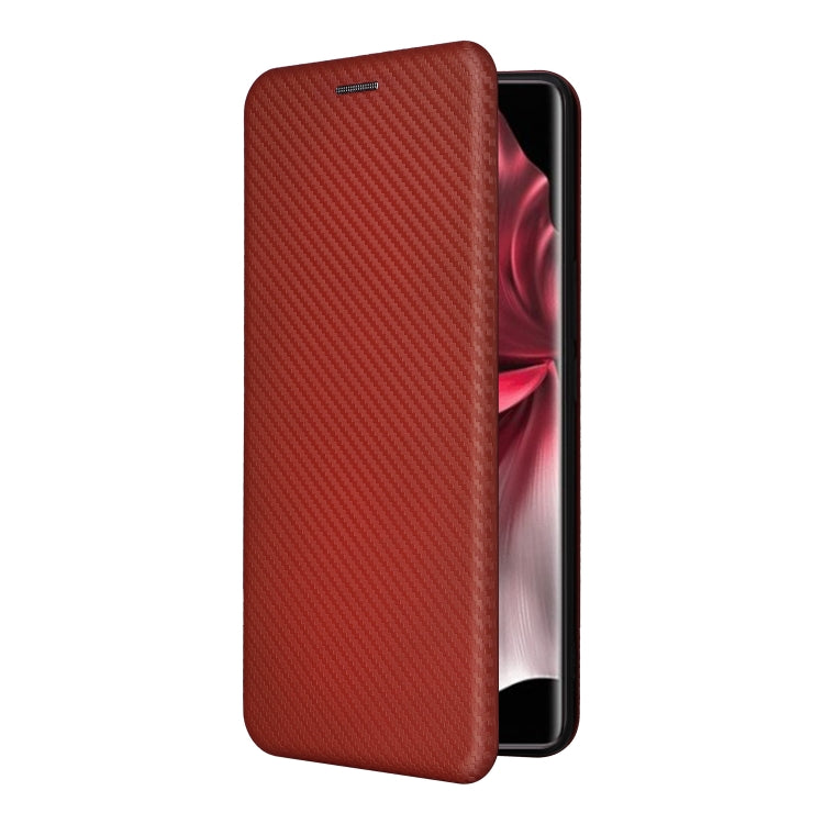 For vivo V30e Carbon Fiber Texture Flip Leather Phone Case