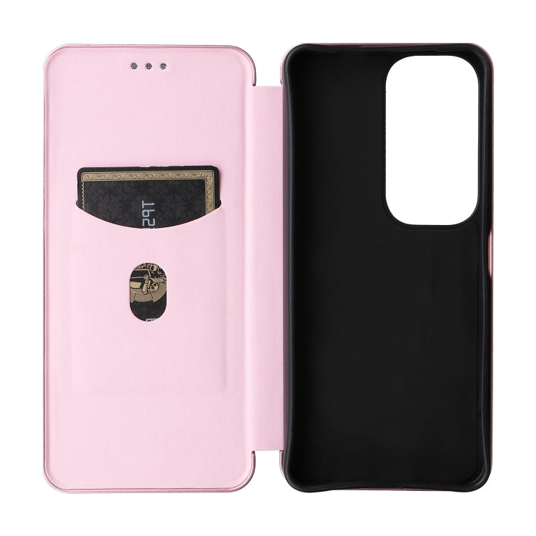 For vivo Y19s 4G Global Carbon Fiber Texture Flip Leather Phone Case