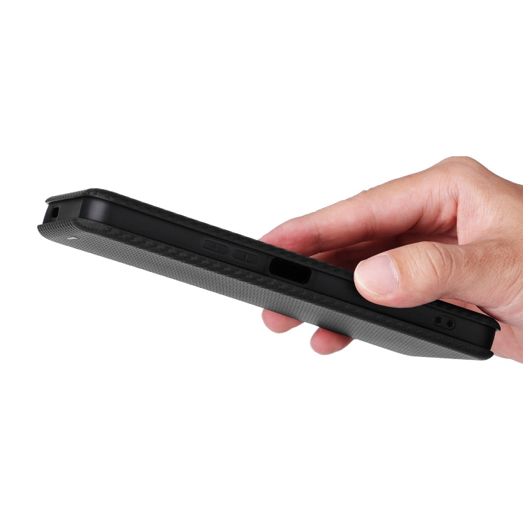 For vivo Y19s 4G Global Carbon Fiber Texture Flip Leather Phone Case