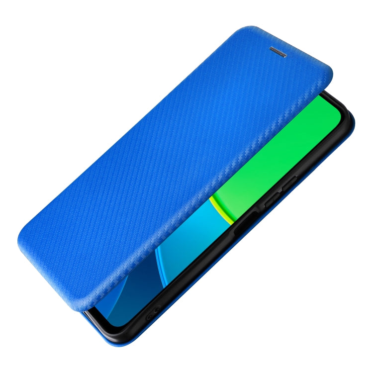 For vivo Y19s 4G Global Carbon Fiber Texture Flip Leather Phone Case