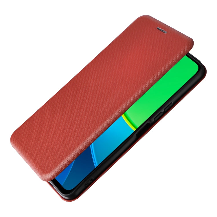 For vivo Y19s 4G Global Carbon Fiber Texture Flip Leather Phone Case
