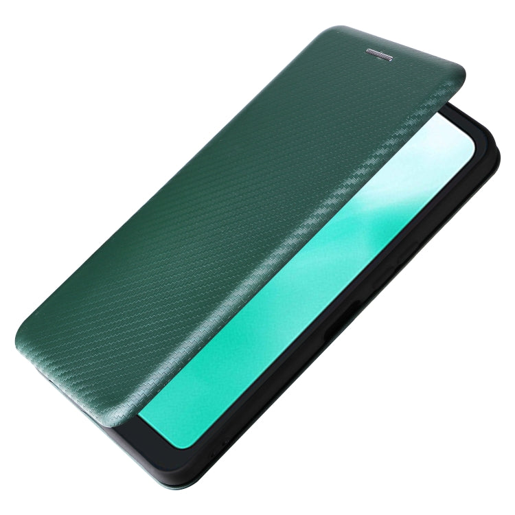 For Fujitsu Arrows F-52E We2 Carbon Fiber Texture Flip Leather Phone Case