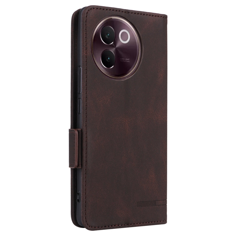 For vivo V30e Magnetic Clasp Leather Phone Case