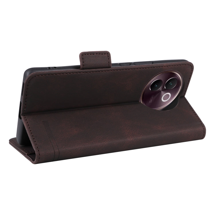 For vivo V30e Magnetic Clasp Leather Phone Case