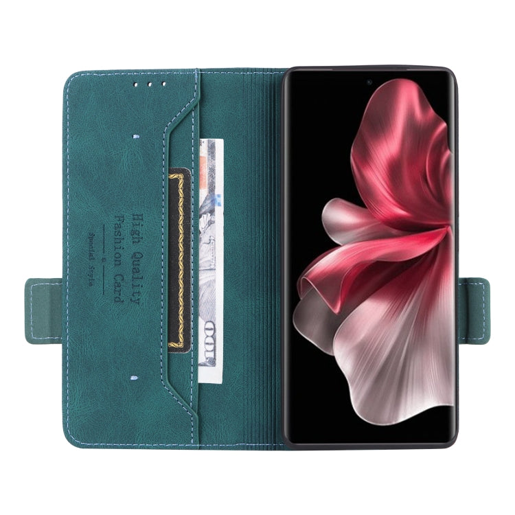 For vivo V30e Magnetic Clasp Leather Phone Case