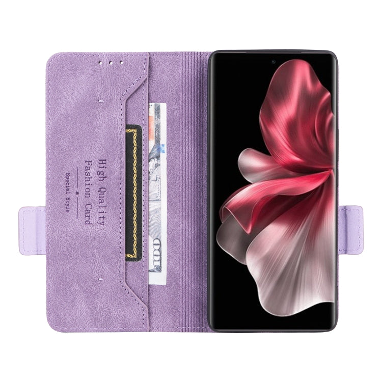 For vivo V30e Magnetic Clasp Leather Phone Case