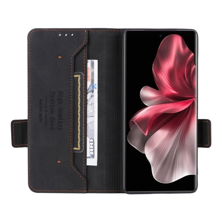 For vivo V30e Magnetic Clasp Leather Phone Case