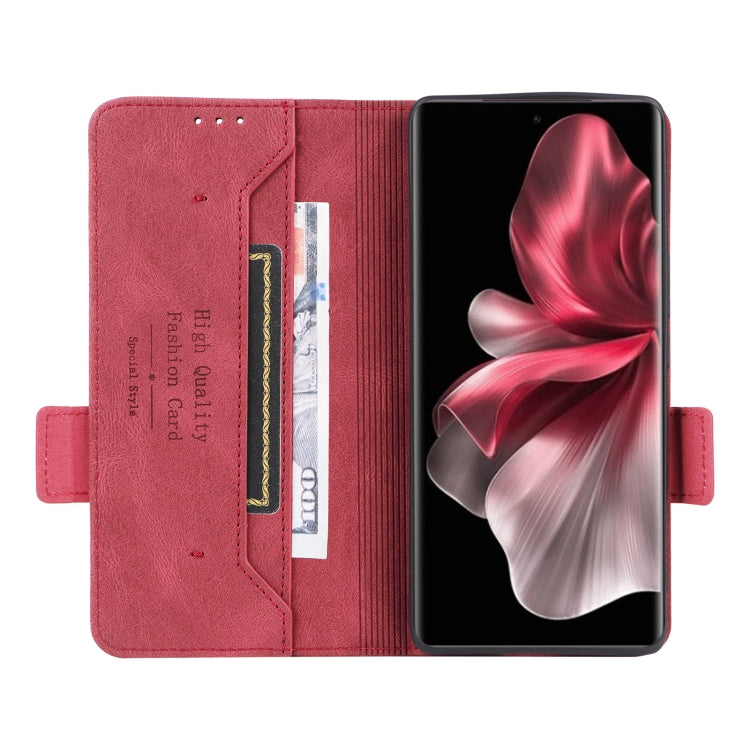 For vivo V30e Magnetic Clasp Leather Phone Case