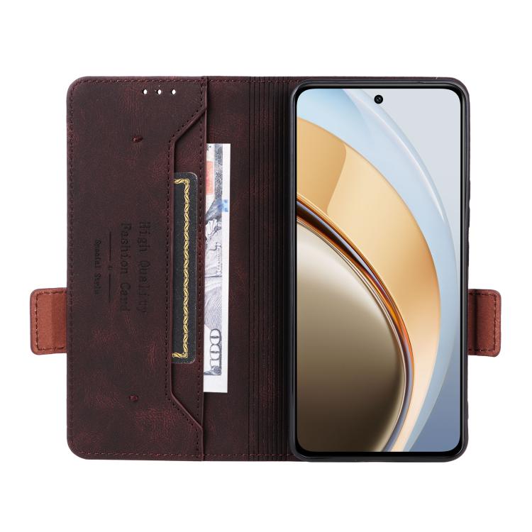 For vivo V40 Lite 5G / Y300 5G IDN Magnetic Clasp Leather Phone Case