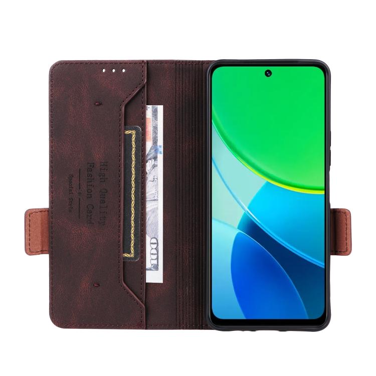 For vivo Y19s Magnetic Clasp Leather Phone Case