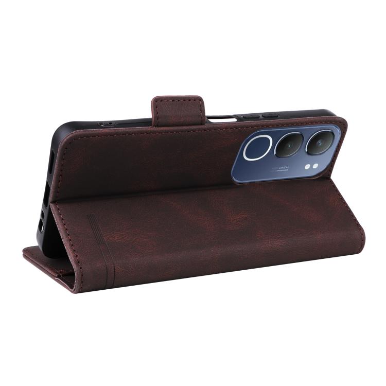 For vivo Y19s Magnetic Clasp Leather Phone Case