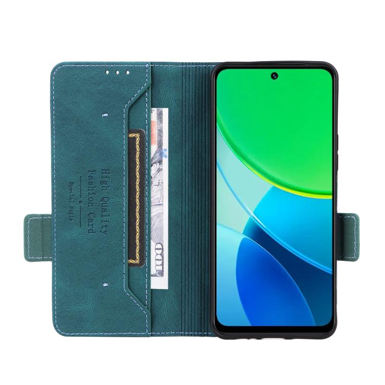 For vivo Y19s Magnetic Clasp Leather Phone Case