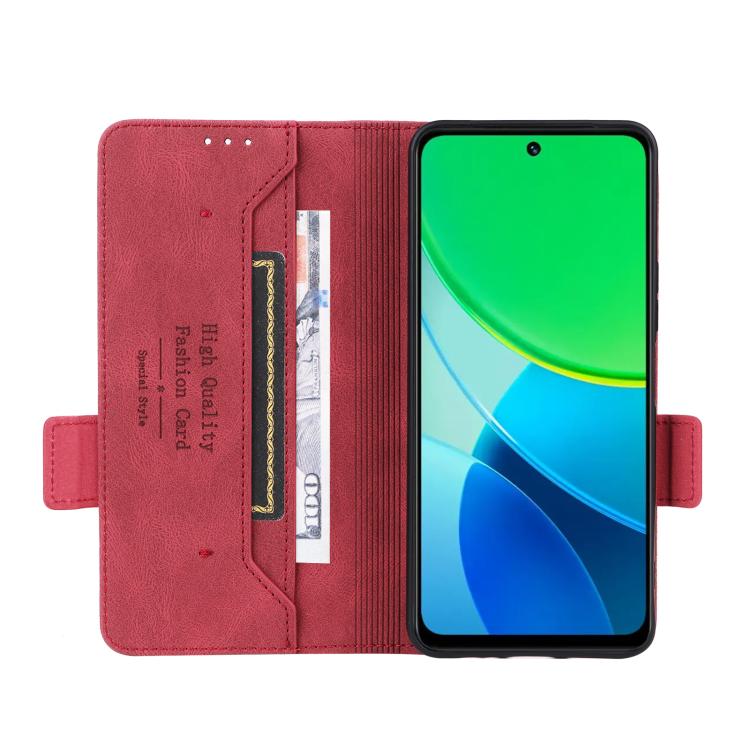 For vivo Y19s Magnetic Clasp Leather Phone Case