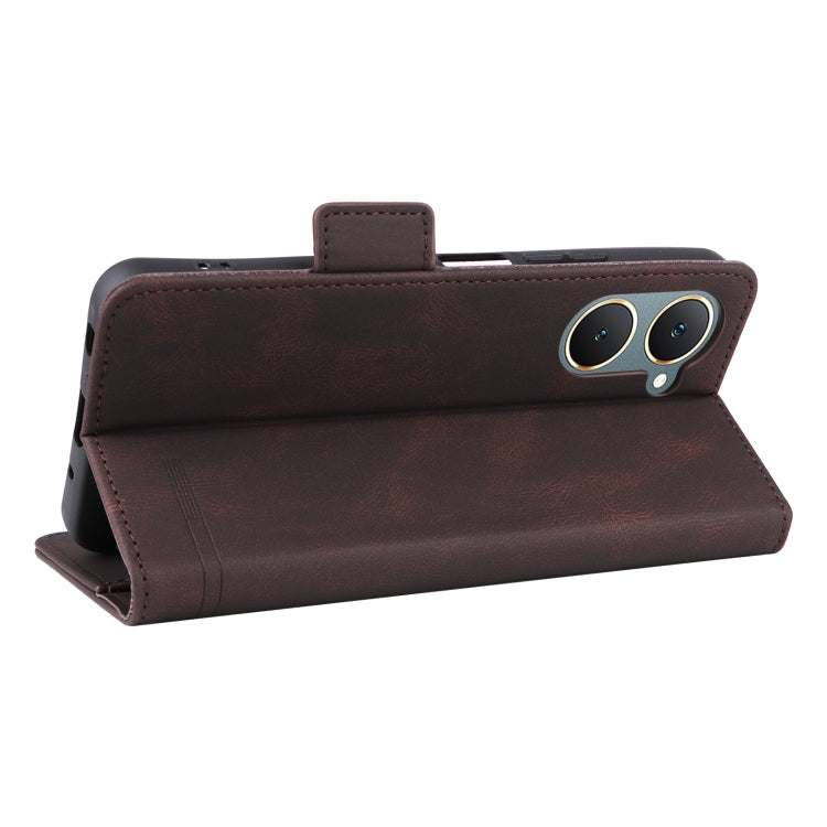 For vivo Y18 / Y03 Magnetic Clasp Leather Phone Case