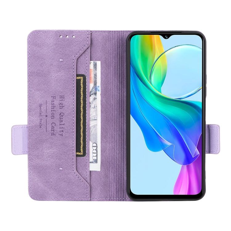 For vivo Y18 / Y03 Magnetic Clasp Leather Phone Case