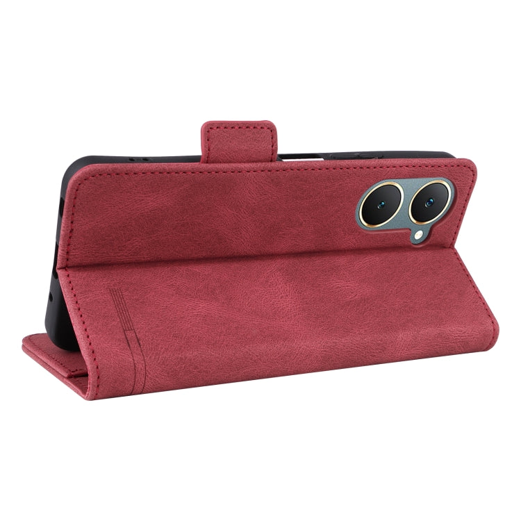 For vivo Y18 / Y03 Magnetic Clasp Leather Phone Case
