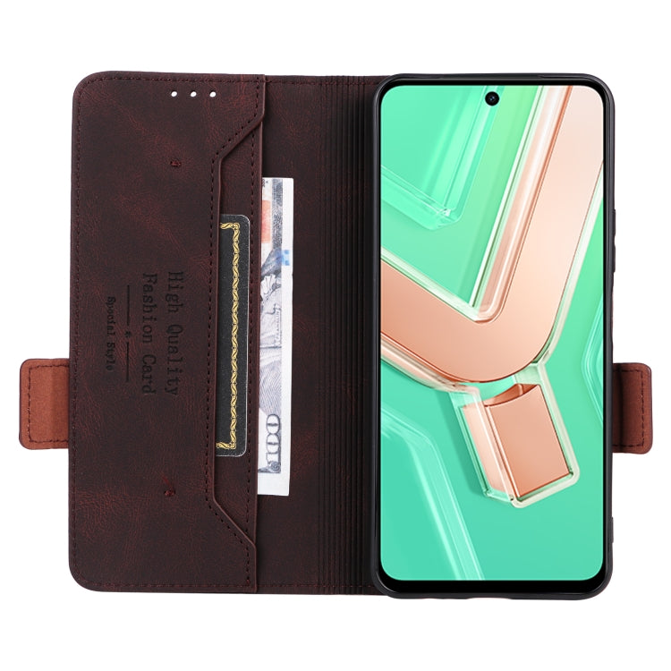For vivo Y28 4G Magnetic Clasp Leather Phone Case