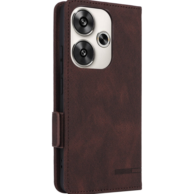 For Redmi Turbo 3 Magnetic Clasp Leather Phone Case