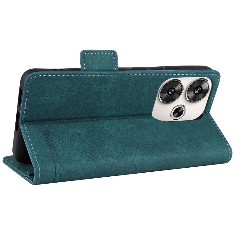 For Redmi Turbo 3 Magnetic Clasp Leather Phone Case