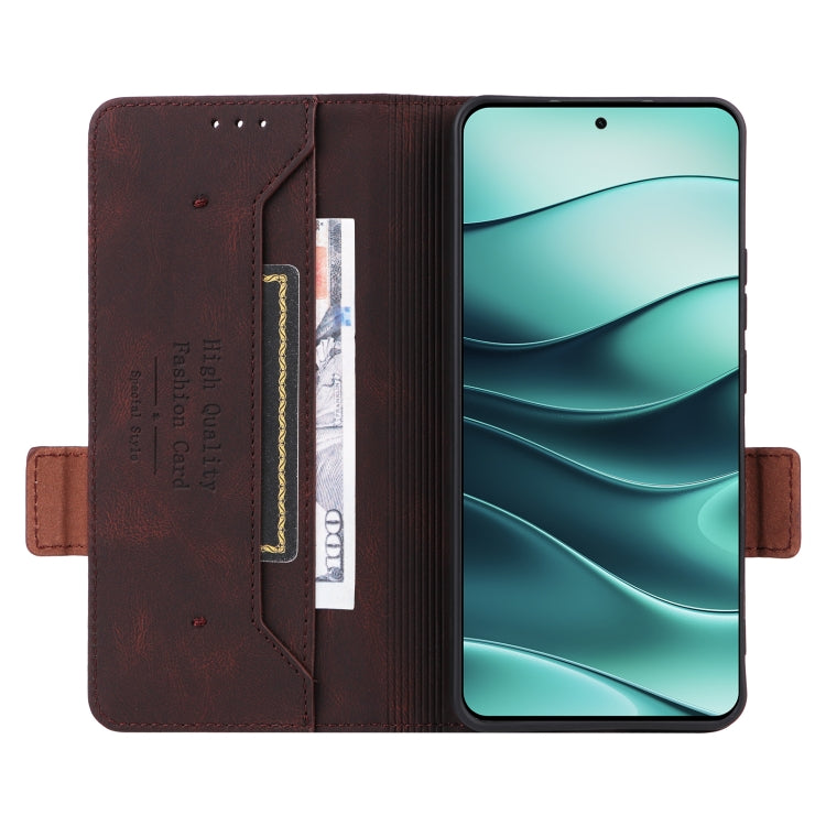 For Redmi Note 14 5G Magnetic Clasp Leather Phone Case