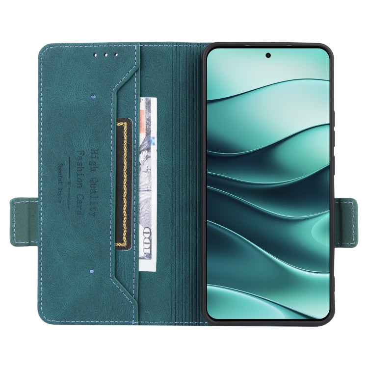 For Redmi Note 14 5G Magnetic Clasp Leather Phone Case
