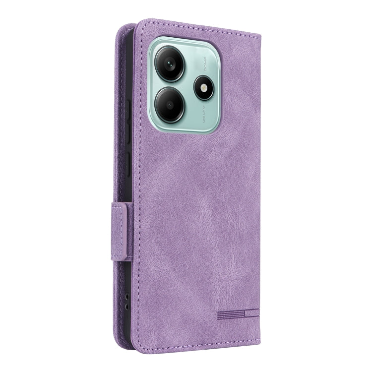 For Redmi Note 14 5G Magnetic Clasp Leather Phone Case