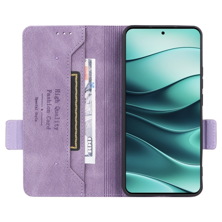 For Redmi Note 14 5G Magnetic Clasp Leather Phone Case
