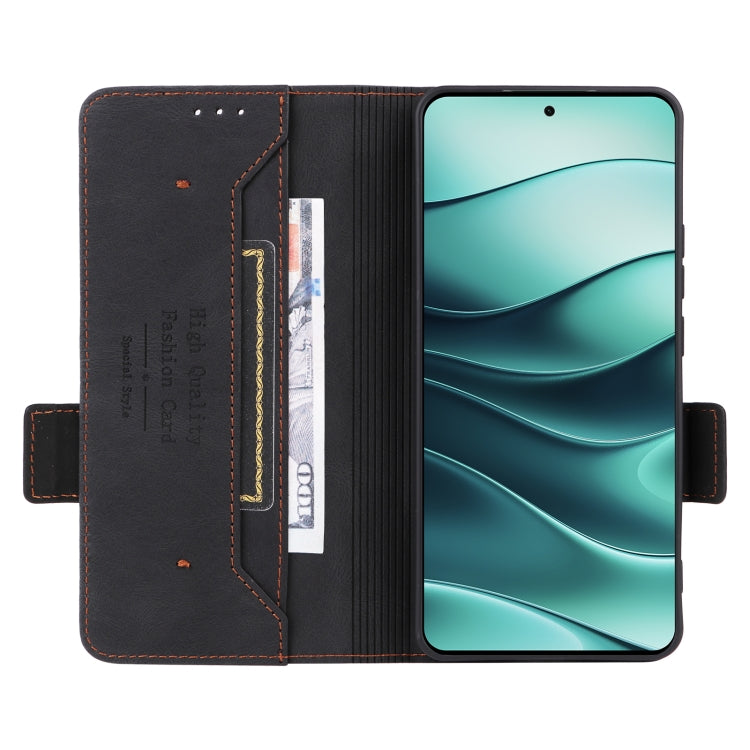 For Redmi Note 14 5G Magnetic Clasp Leather Phone Case