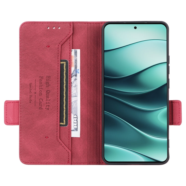 For Redmi Note 14 5G Magnetic Clasp Leather Phone Case