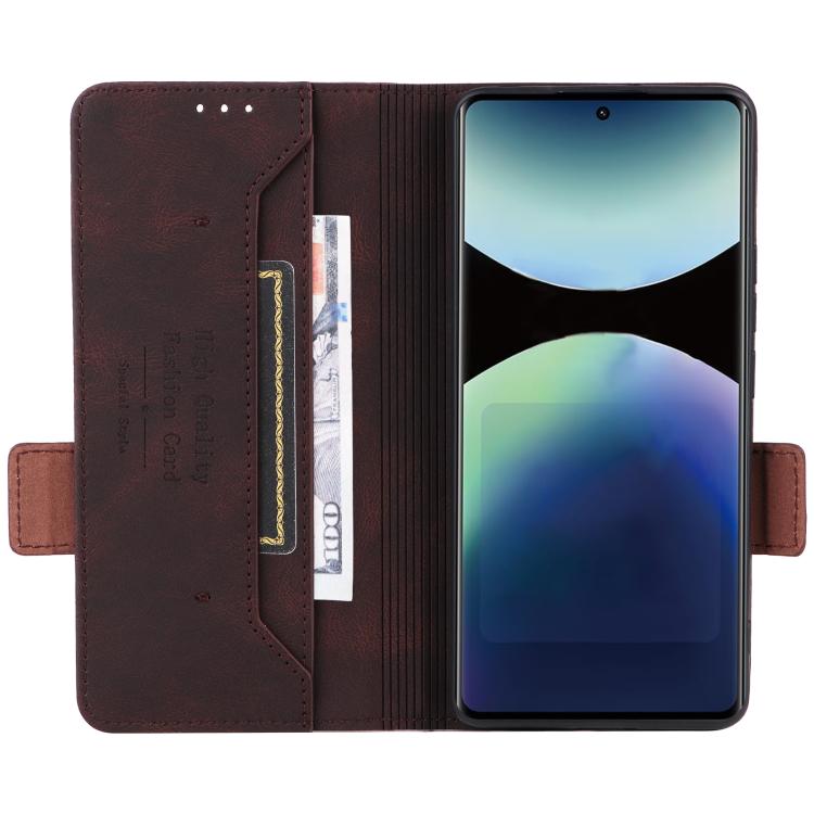 For Redmi Note 14 Pro 4G Magnetic Clasp Leather Phone Case