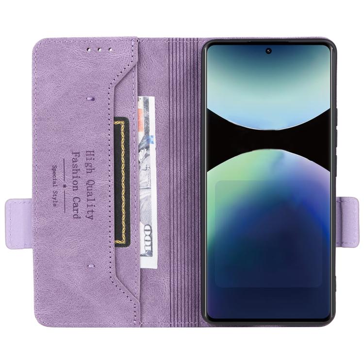 For Redmi Note 14 Pro 4G Magnetic Clasp Leather Phone Case