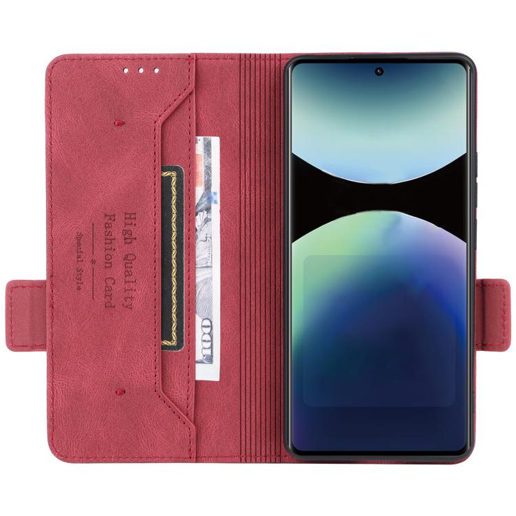 For Redmi Note 14 Pro 4G Magnetic Clasp Leather Phone Case