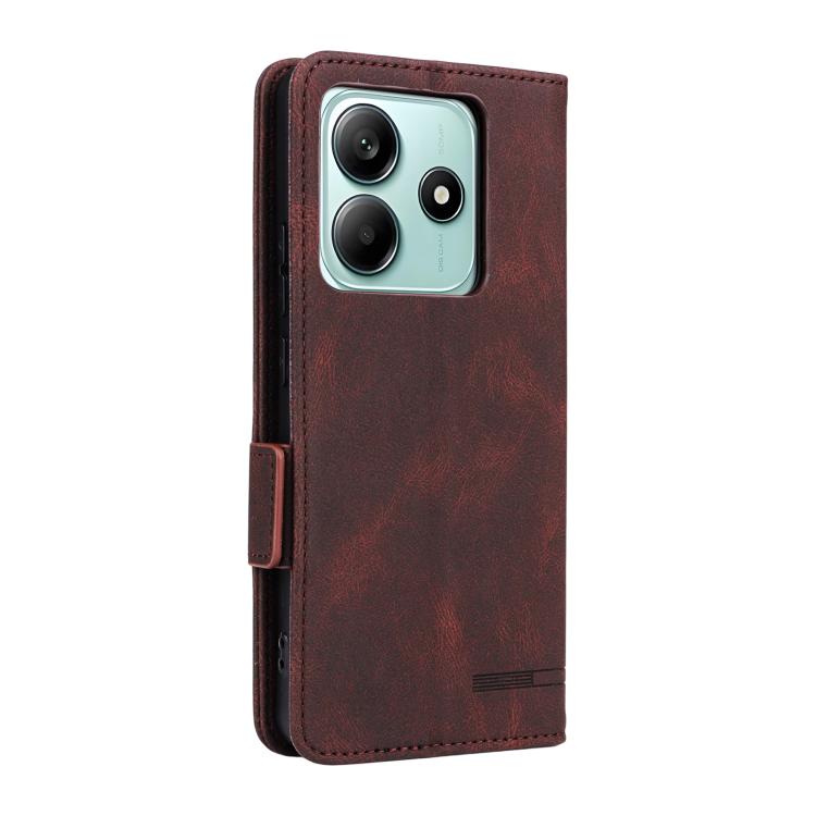 For Xiaomi Poco M7 Pro 5G / Redmi Note 14 5G Magnetic Clasp Leather Phone Case