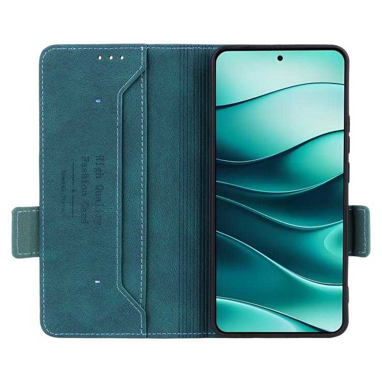 For Xiaomi Poco M7 Pro 5G / Redmi Note 14 5G Magnetic Clasp Leather Phone Case