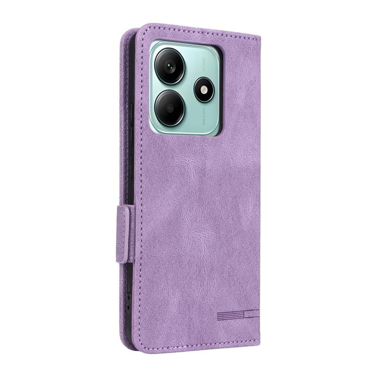 For Xiaomi Poco M7 Pro 5G / Redmi Note 14 5G Magnetic Clasp Leather Phone Case