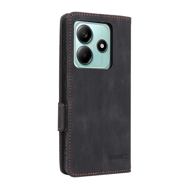 For Xiaomi Poco M7 Pro 5G / Redmi Note 14 5G Magnetic Clasp Leather Phone Case