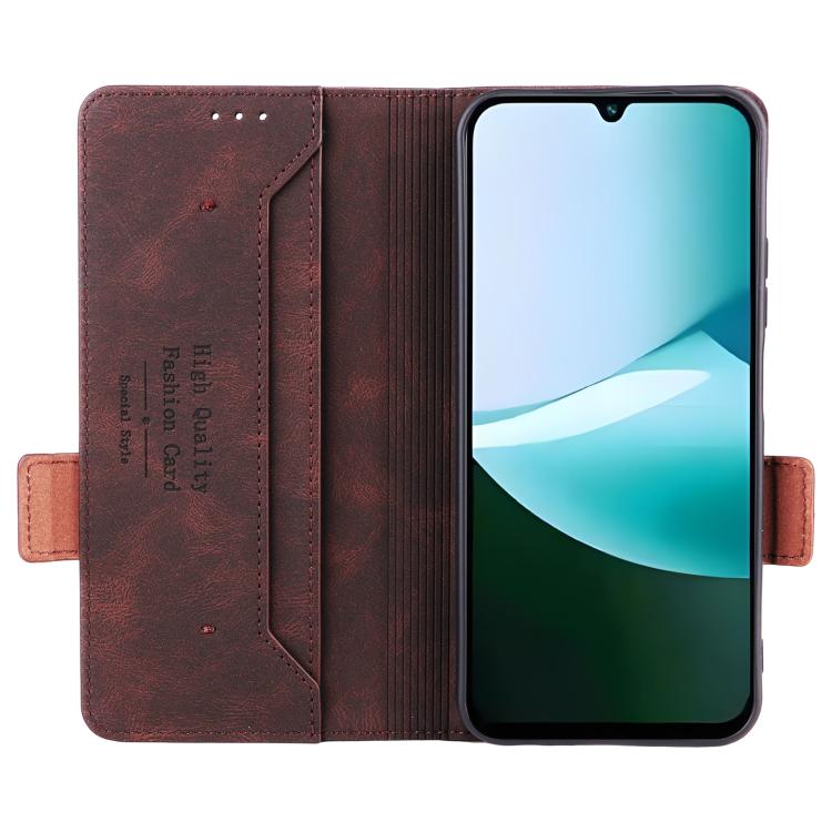 For Redmi 15C 5G / 4G Global 171mm / Poco C85 4G Magnetic Clasp Leather Phone Case