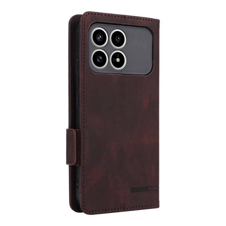 For Redmi K90 5G / Poco F8 Pro Magnetic Clasp Leather Phone Case