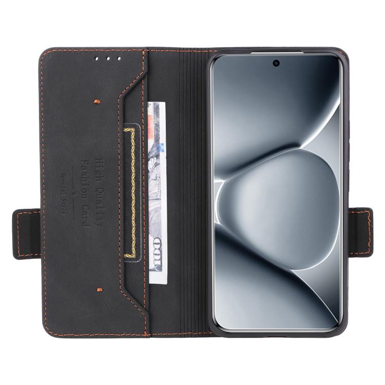 For Redmi Note 15 Pro+ 5G 163.3mm / Poco M8 Pro 5G Magnetic Clasp Leather Phone Case