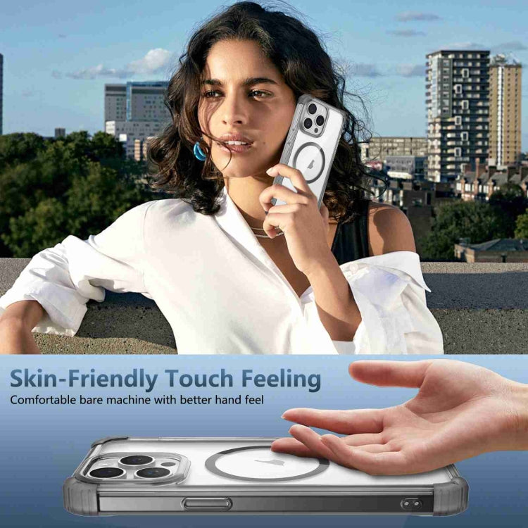 For iPhone 14 Transparent MagSafe Magnetic Phone Case