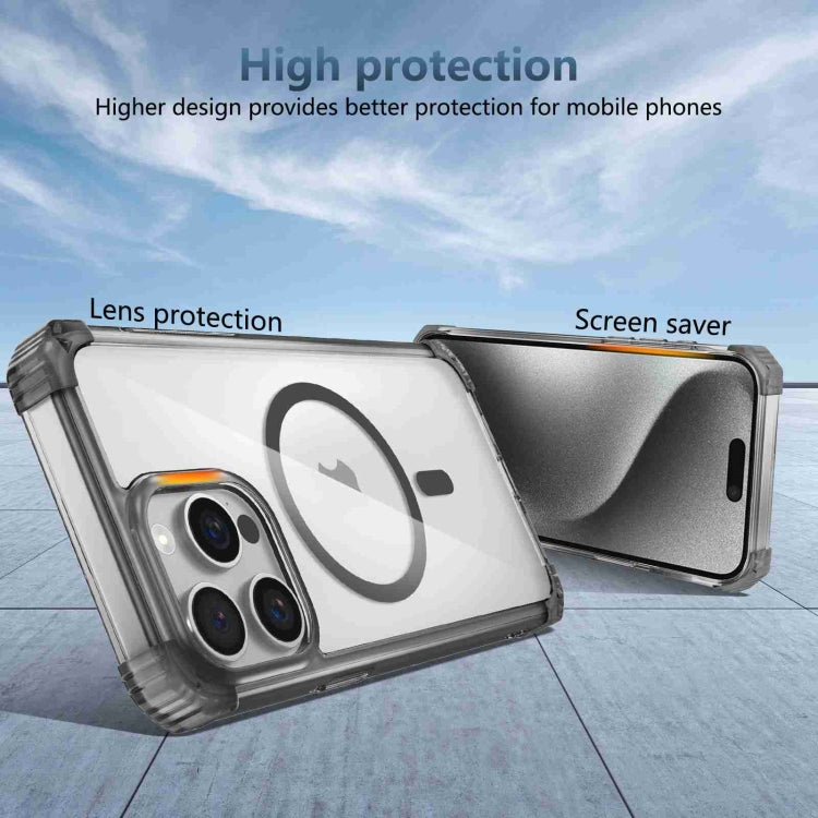 For iPhone 14 Transparent MagSafe Magnetic Phone Case