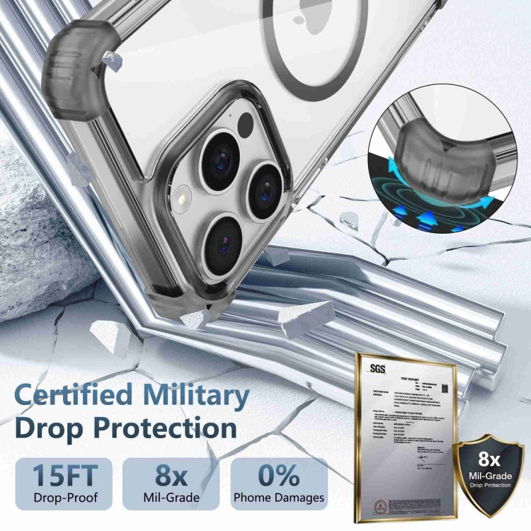 For iPhone 14 Transparent MagSafe Magnetic Phone Case